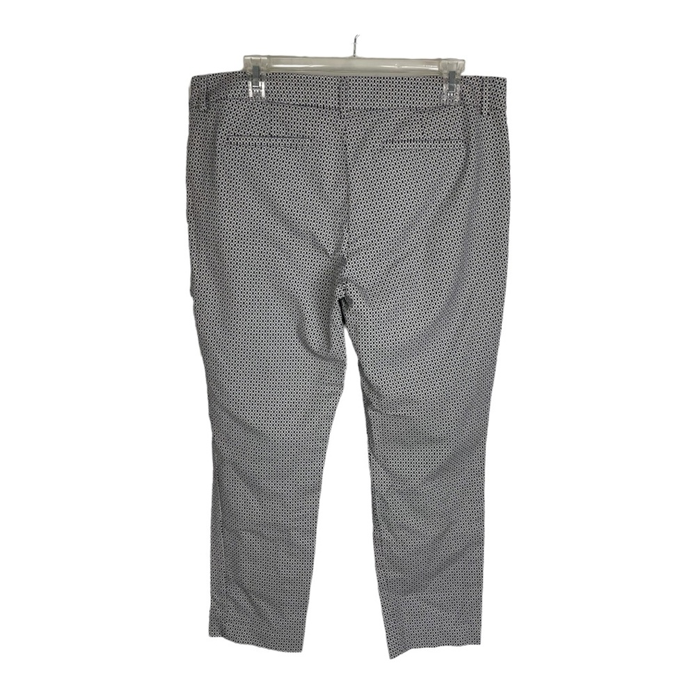 Willi Smith Navy‎ Tan Patterned Pants Size 12 Office Siren Corpcore - Picture 5 of 13